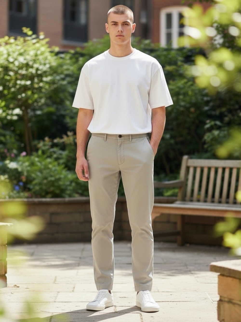 J Crew Mens Flex Pants 32x32 Chino Slim Fit Straight Leg Twill Khaki Stretch